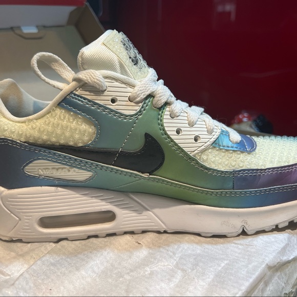 Nike Air Max 90 20 Bubble Pack White GS 4.5Y - Picture 7 of 9